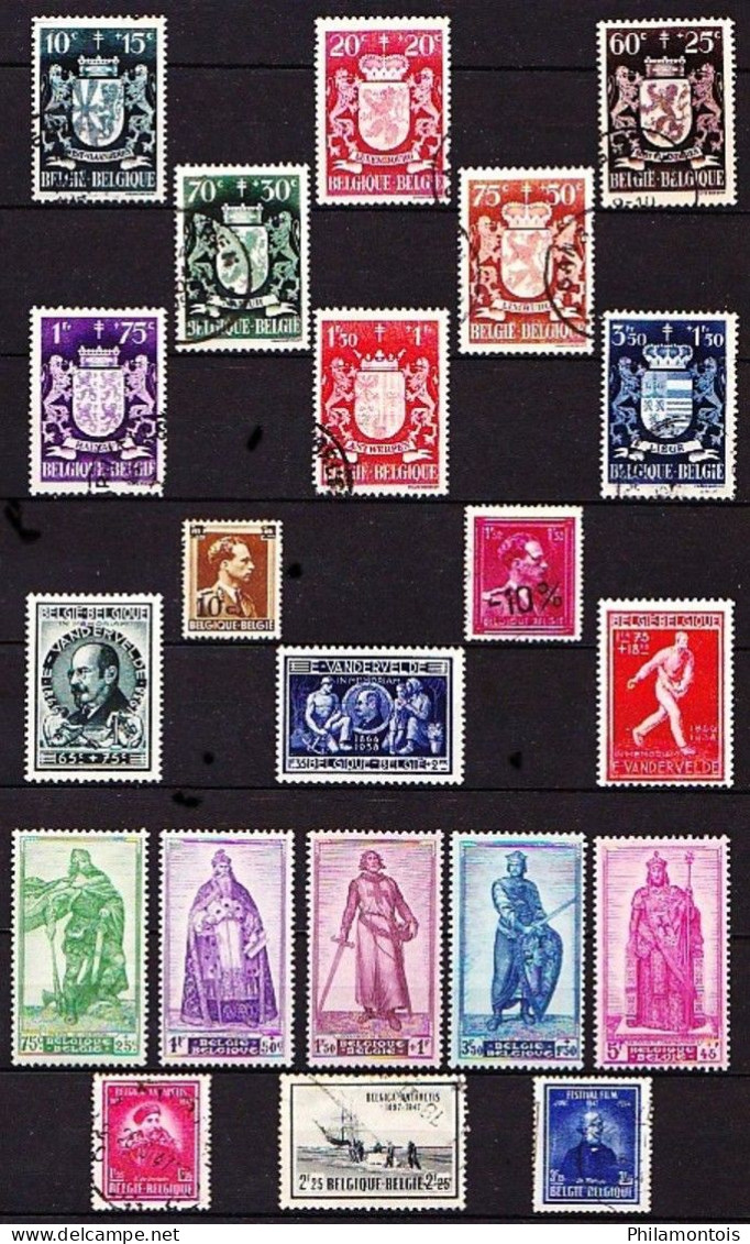 BELGIQUE - Collection 1931 / 1968 - Neufs et Oblitérés - Tous états - Bon état général.