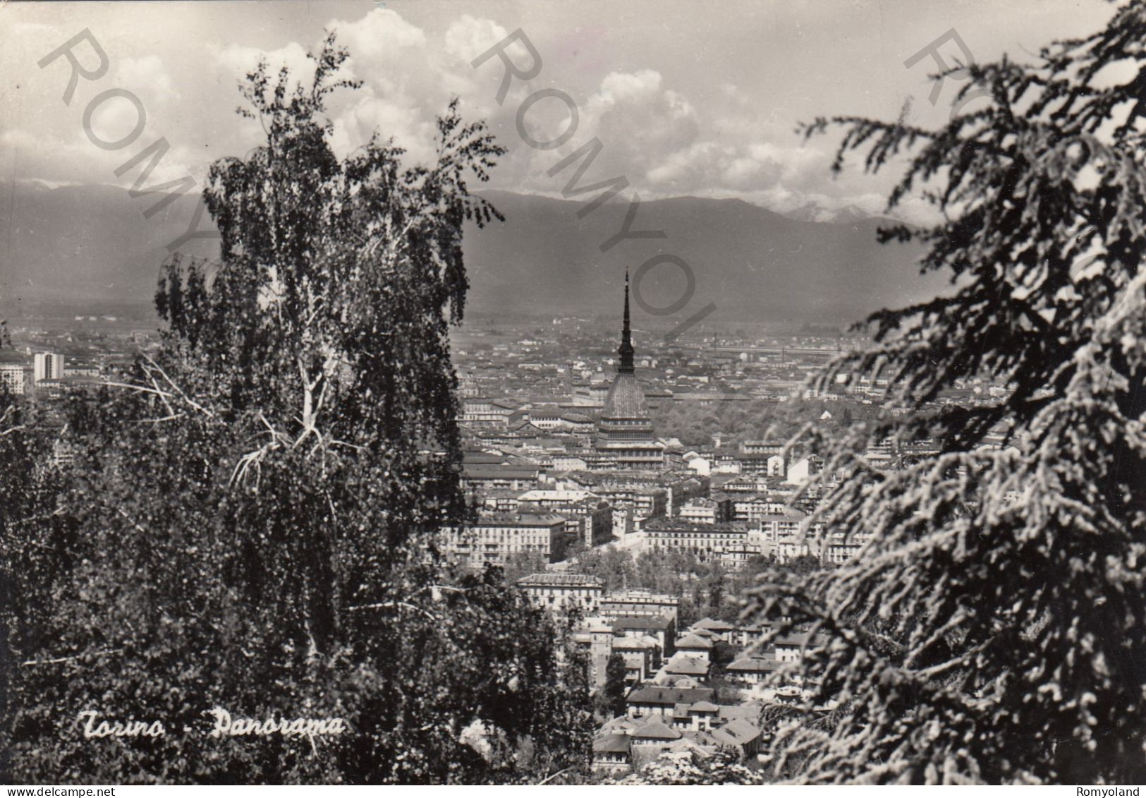 CARTOLINA  B7 TORINO,PIEMONTE-PANORAMA-STORIA,MEMORIA,CULTURA,RELIGIONE,IMPERO ROMANO,BELLA ITALIA,VIAGGIATA 1960 - Multi-vues, Vues Panoramiques