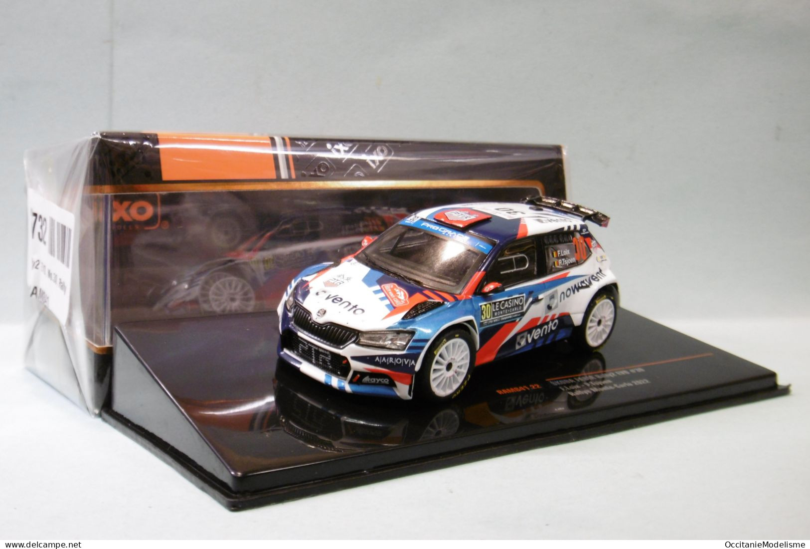 Ixo - SKODA FABIA Rally2 EVO #30 Rallye Monte-Carlo 2022 Loix - Tsjoen Réf. RAM841 NBO Neuf 1/43 - Ixo