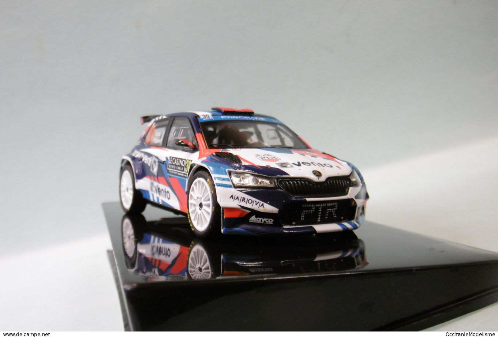 Ixo - SKODA FABIA Rally2 EVO #30 Rallye Monte-Carlo 2022 Loix - Tsjoen Réf. RAM841 NBO Neuf 1/43 - Ixo