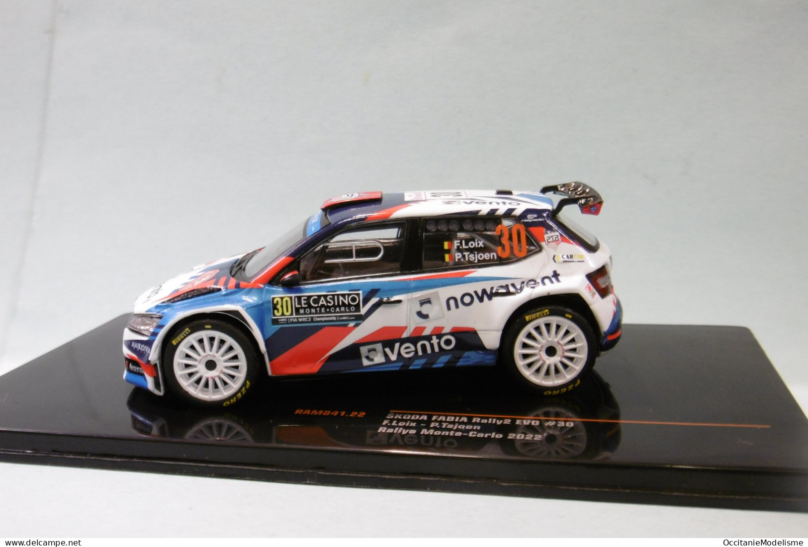 Ixo - SKODA FABIA Rally2 EVO #30 Rallye Monte-Carlo 2022 Loix - Tsjoen Réf. RAM841 NBO Neuf 1/43 - Ixo