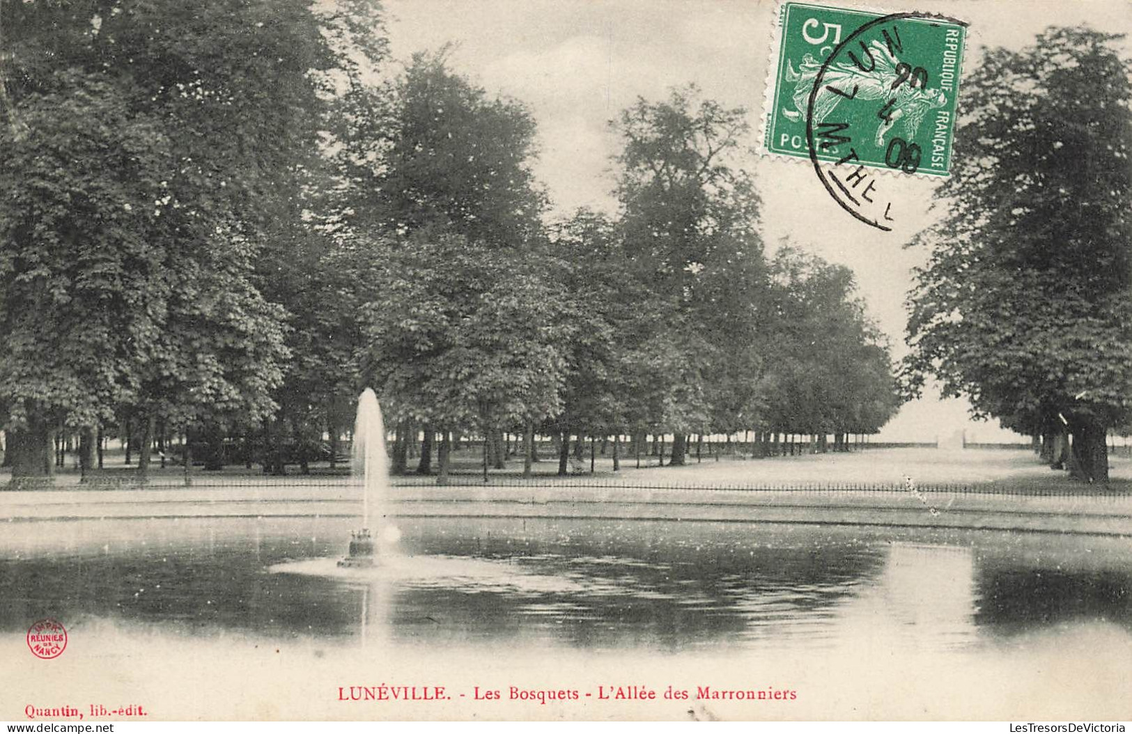 FRANCE - Lunéville - Les Bosquets - L'Allé Des Marronniers - Carte Postale Ancienne - Luneville
