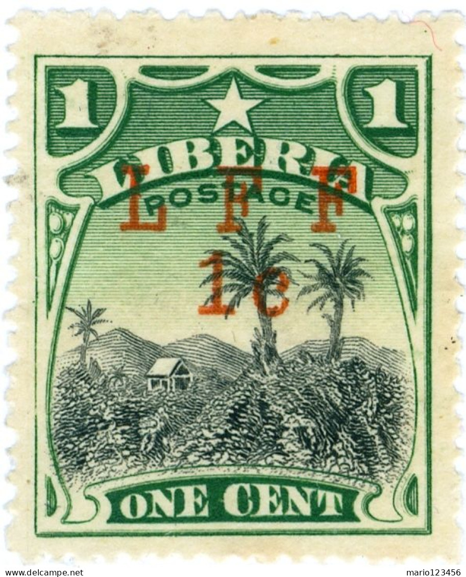 LIBERIA, PAESAGGI, LANDSCAPE, 1916, FRANCOBOLLI NUOVI (MLH*) Scott:LR M3, Yt:LR 129, Sg:LR 334 - Liberia
