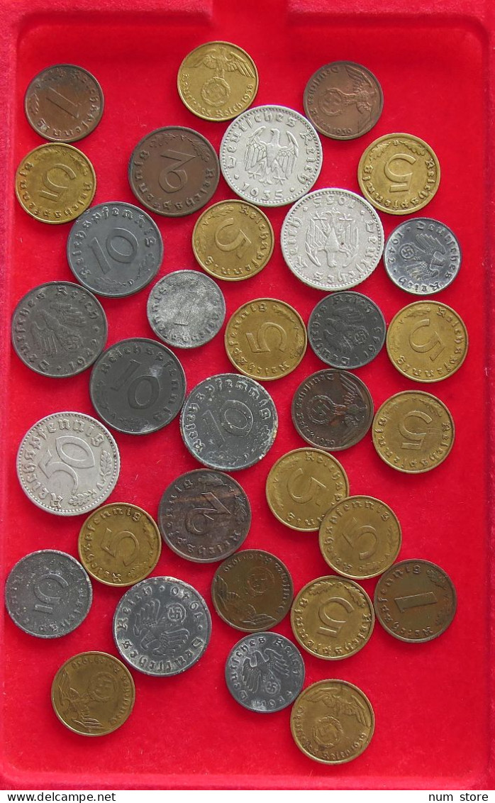 COLLECTION LOT THIRD REICH MIXED 33PC 80G #xx40 0699 - Sammlungen