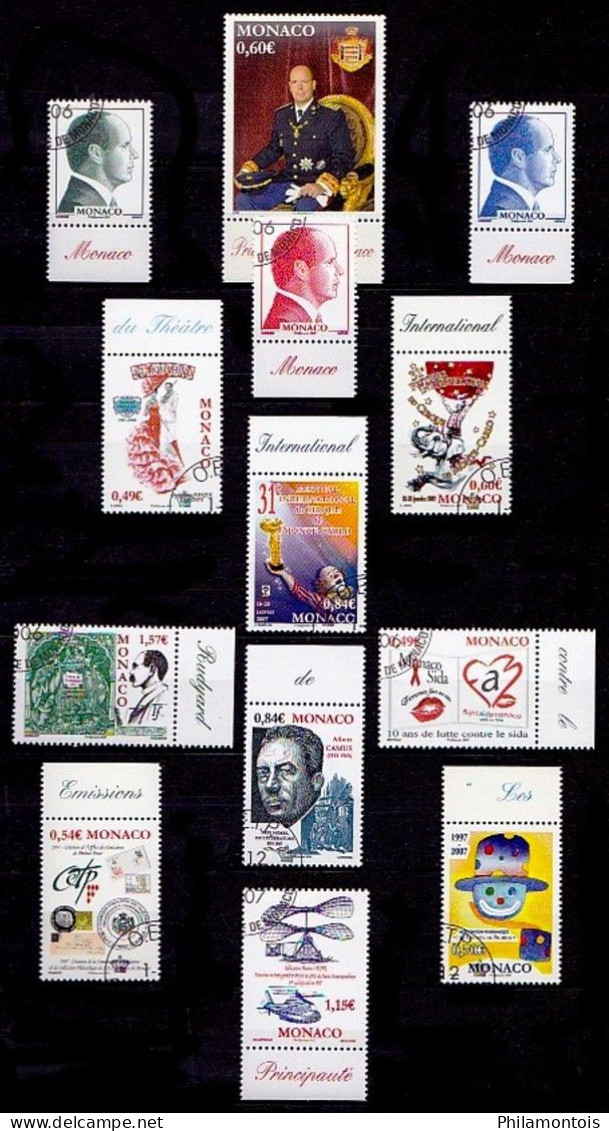 MONACO - Collection De Timbres Et Blocs Oblitérés - Tous Différents - Très Beaux - Forte Cote - Collections, Lots & Séries