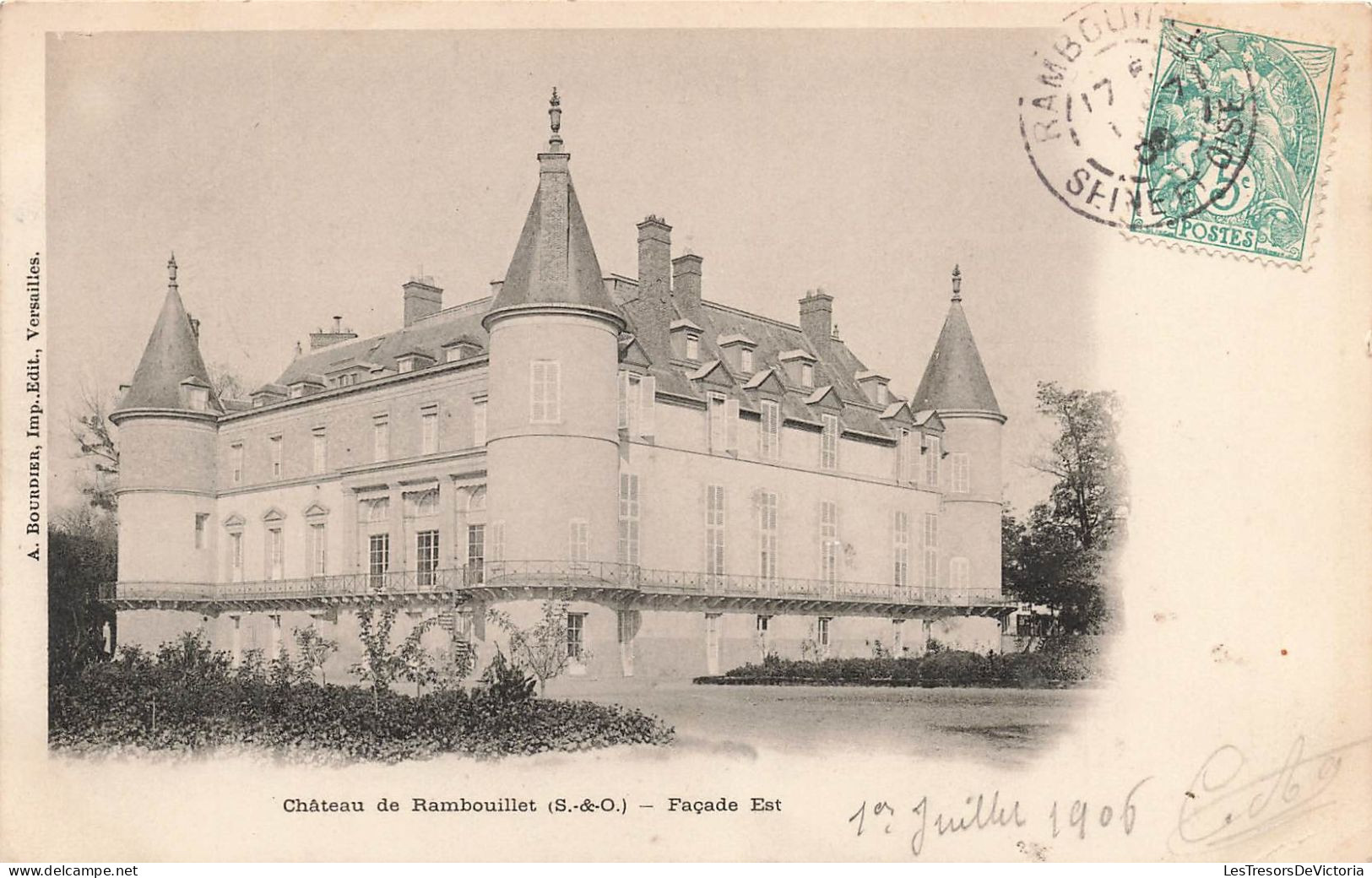 FRANCE - Rambouillet - Château De Rambouillet - Façade Est - Carte Postale Ancienne - Rambouillet
