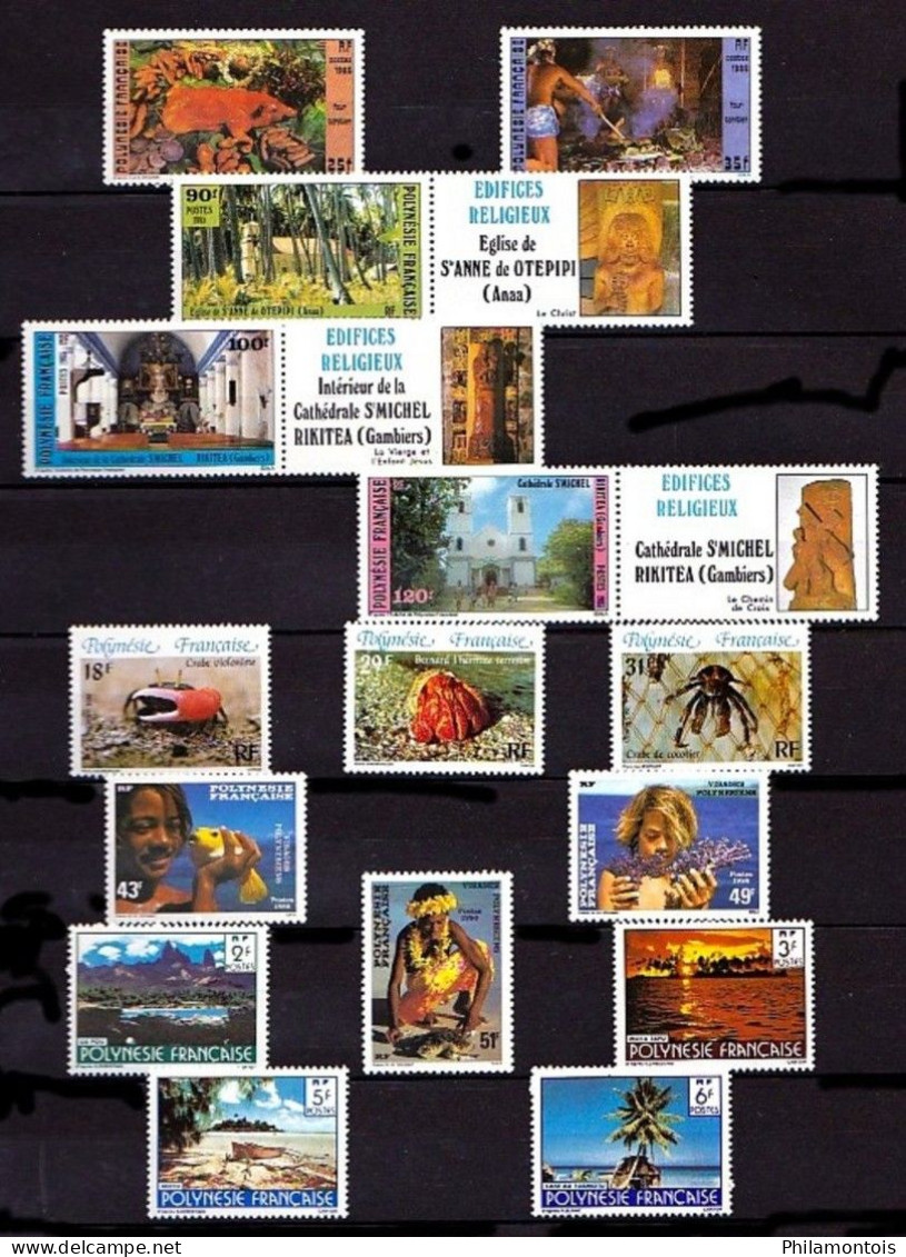 POLYNESIE - Collection 1984 / 1994 - Neufs N** - Très Beaux - Ensemble Très Fourni Vendu Sous La Valeur Faciale. - Colecciones & Series