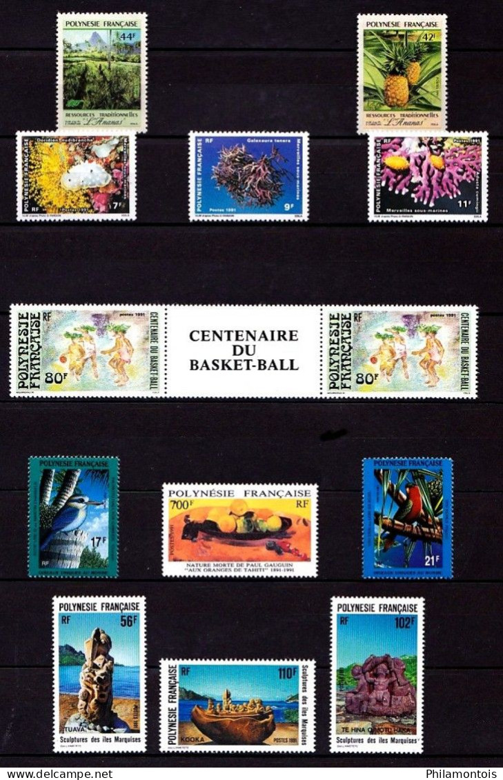 POLYNESIE - Collection 1990 / 1994 - Neufs N** - Très Beaux - Lot Très Fourni Vendu Sous Valeur Faciale. - Colecciones & Series