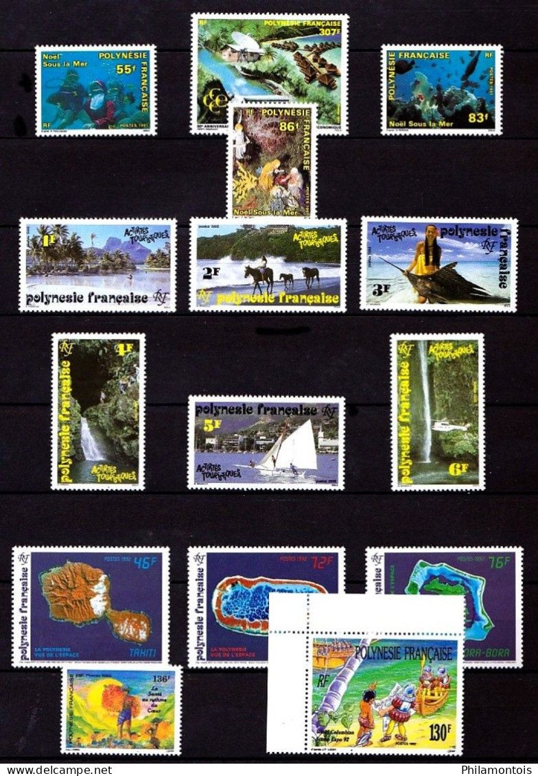 POLYNESIE - Collection 1990 / 1994 - Neufs N** - Très Beaux - Lot Très Fourni Vendu Sous Valeur Faciale. - Verzamelingen & Reeksen