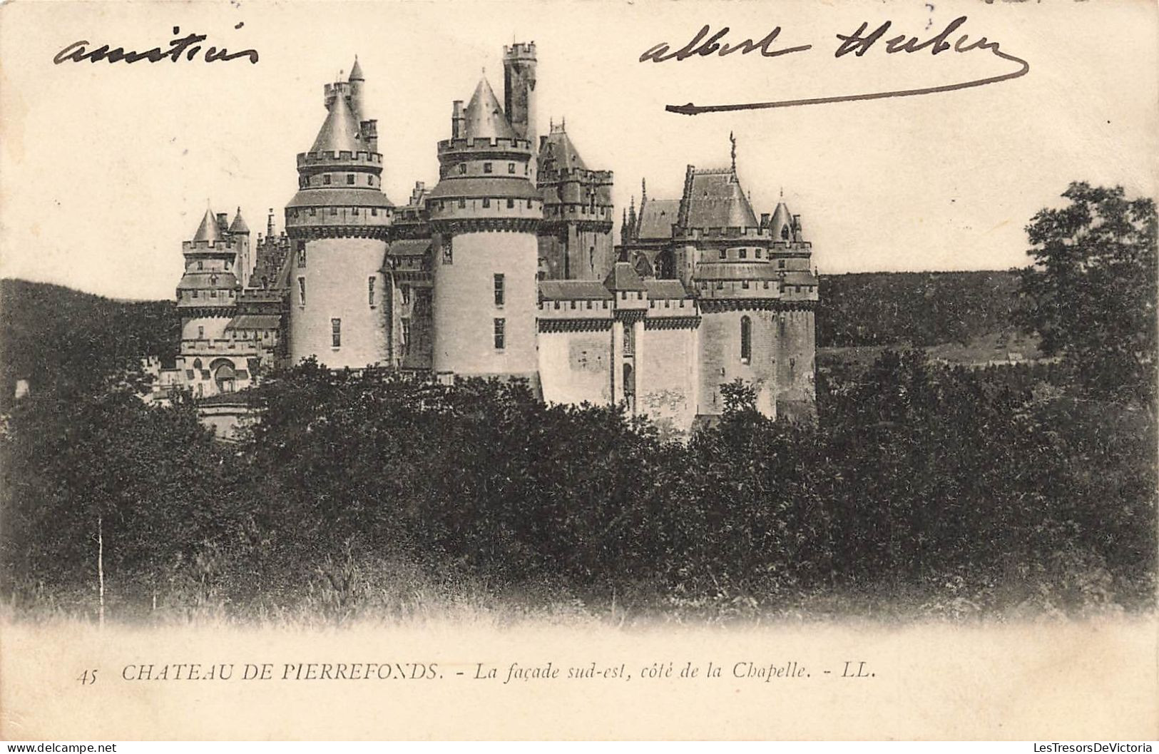 FRANCE - Pierrefonds - Château De Pierrefonds - La Façade Sud-est - Côté De La Chapelle - Carte Postale Ancienne - Pierrefonds