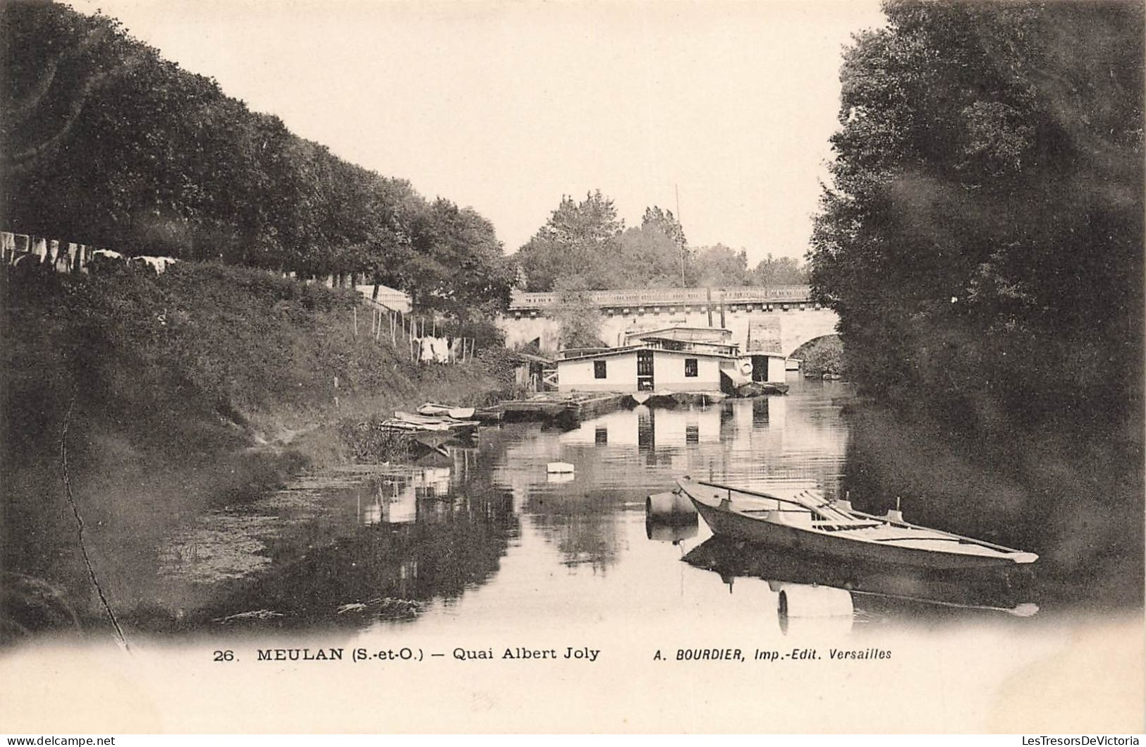 FRANCE - Meulan - Quai Albert Joly - Carte Postale Ancienne - Meulan