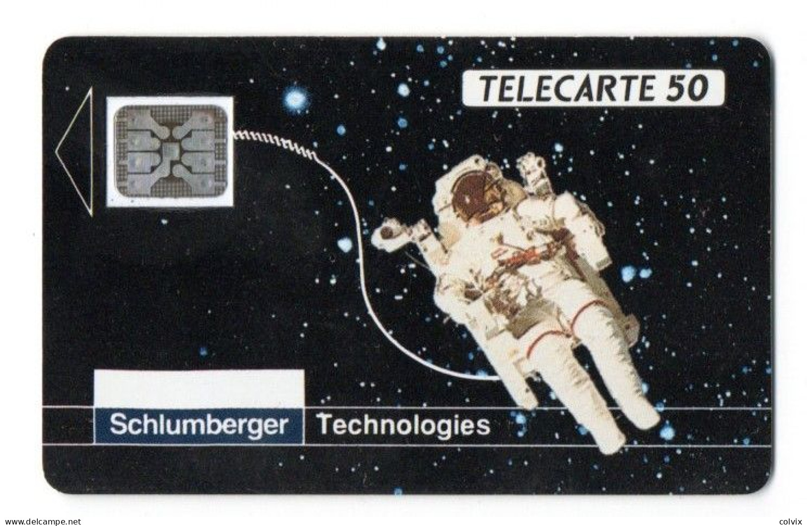 FRANCE TELECARTE D280 SCHLUMBERGER ASTRONAUTE  50U 2500 Ex ANNEE 1990 - Privadas