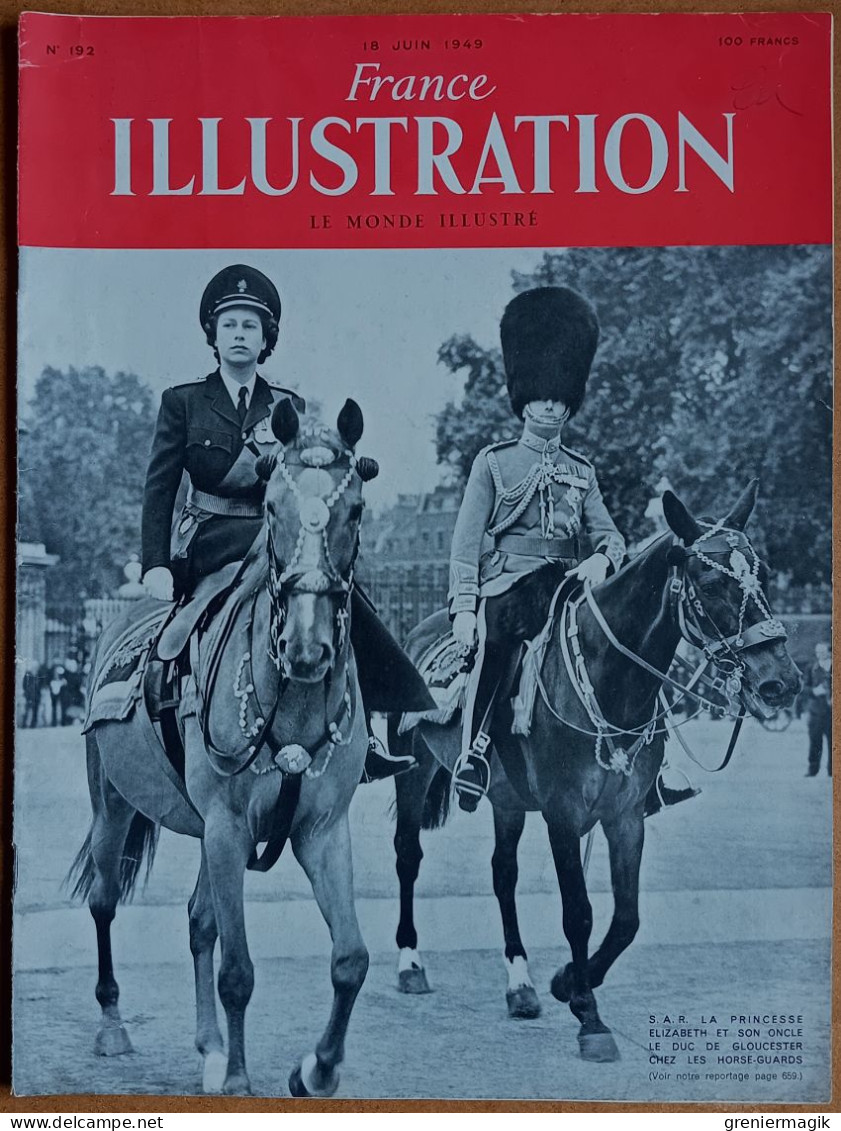 France Illustration N°192 18/06/1949 Restaurant Maxim's/Princesse Elizabeth/Bretagne Armor/Pub Armstrong Siddeley - General Issues