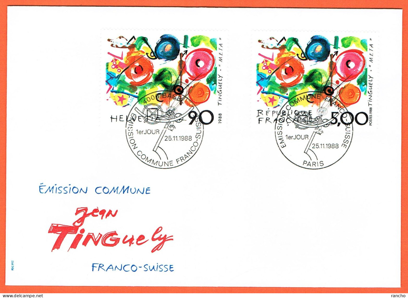 2xFDC DE COLLECTION SERIE +TIMBRES SUISSE+FRANCE . C/.S.B.K. Nr:769. Y&TELLIER Nr:1308. MICHEL Nr:1380. - FDC