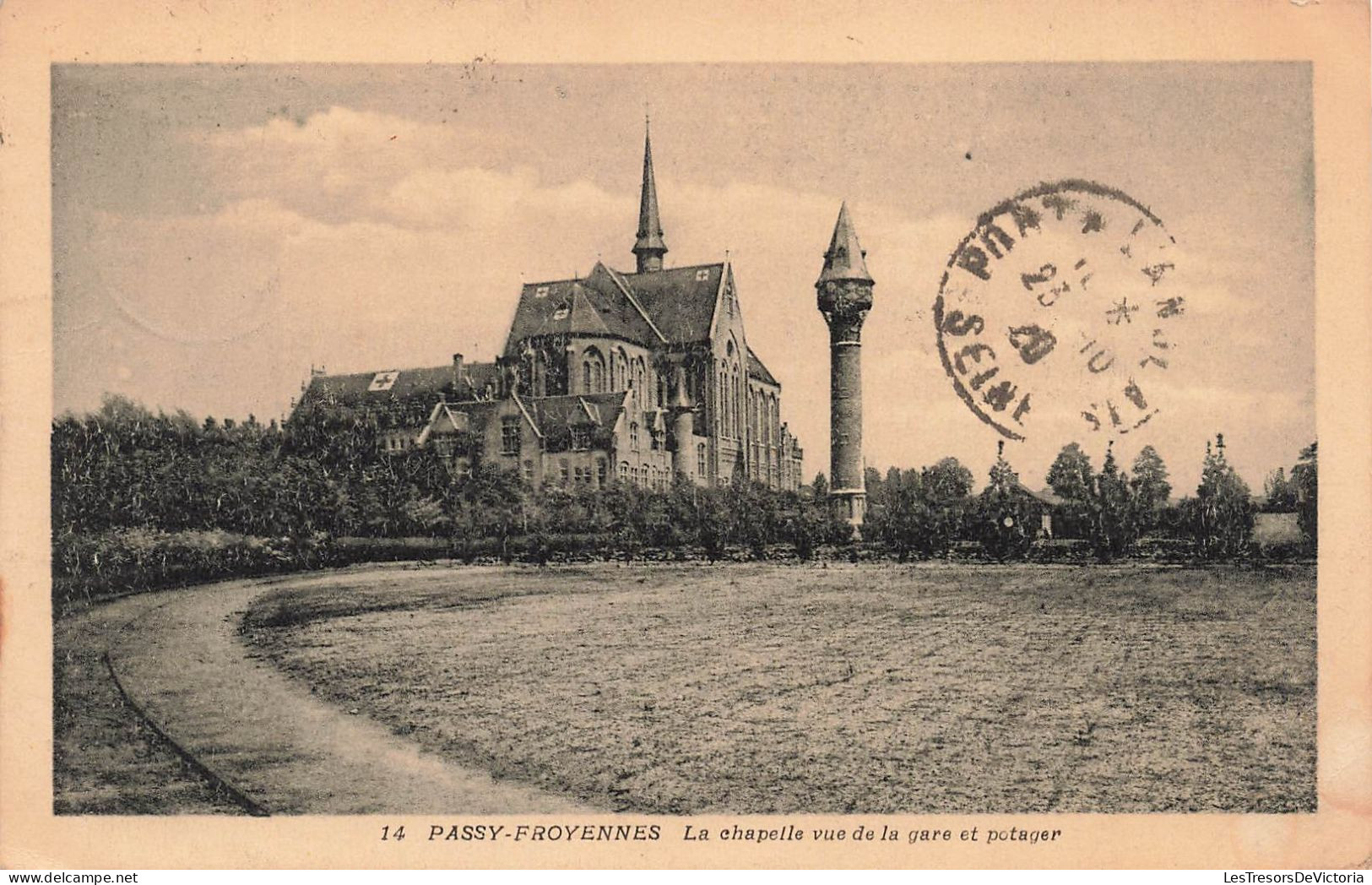 BELGIQUE - Passy Froyennes - La Chapelle Vue De La Gare Et Potager - Carte Postale Ancienne - Doornik