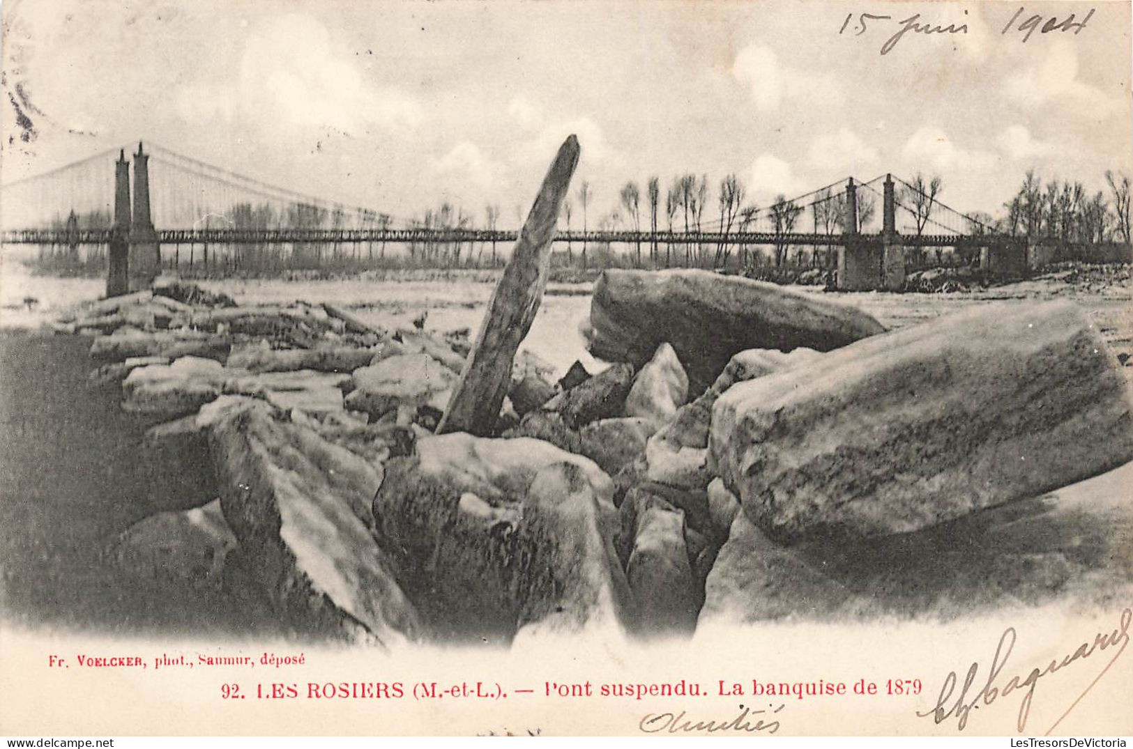 FRANCE - Les Rosiers - Pont Suspendu - La Banquise De 1879 - Carte Postale Ancienne - Autres & Non Classés