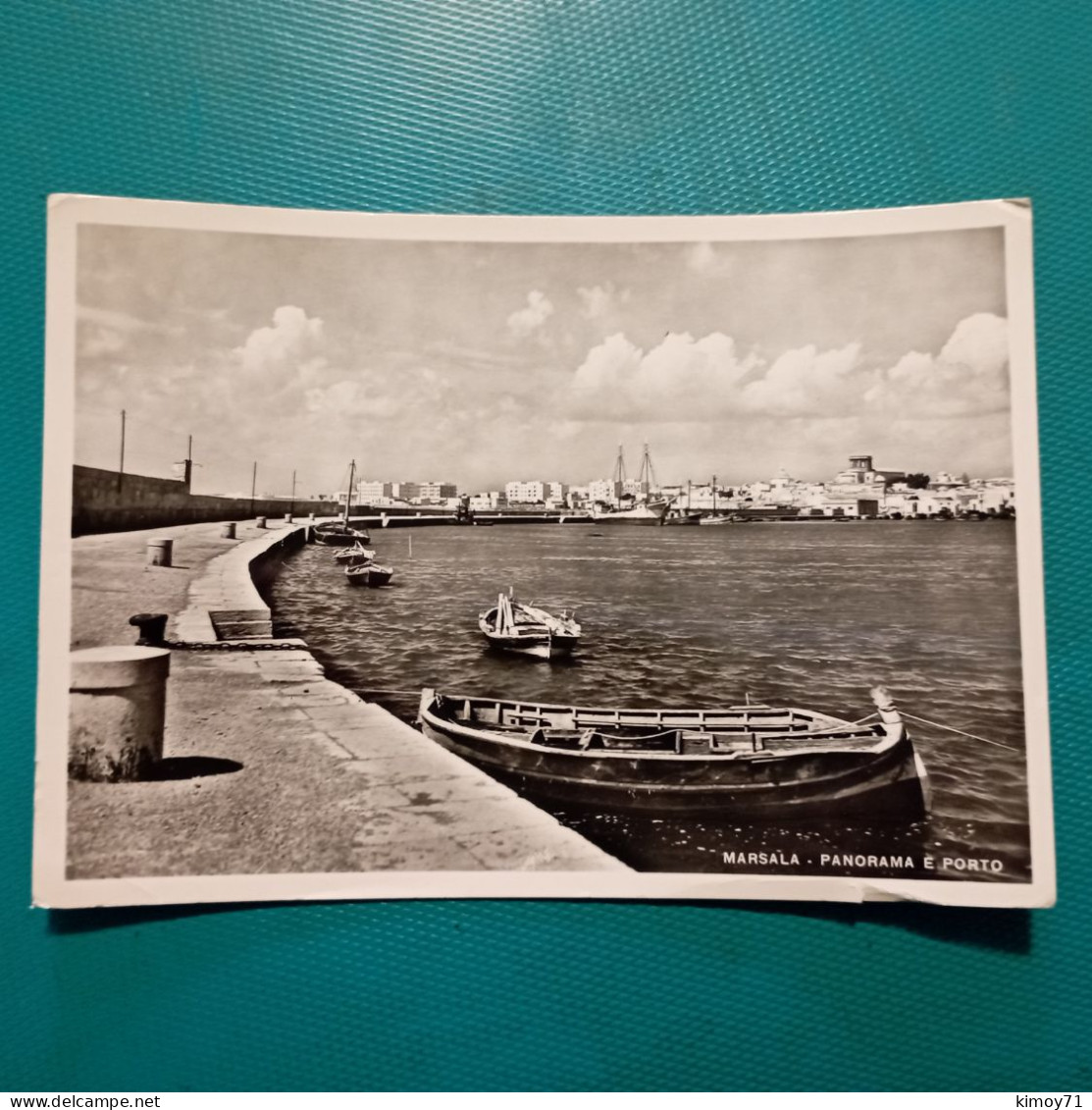 Cartolina Marsala - Panorama E Porto. Viaggiata 1958 - Marsala