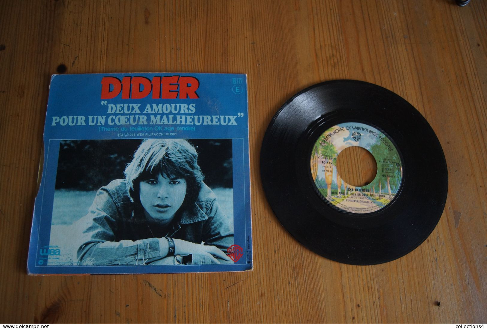 DIDIER DEUX AMOURS POUR UN COEUR MALHEUREUX SP DU FEUILLETON OK AGE TENDRE 1976 - Musique De Films