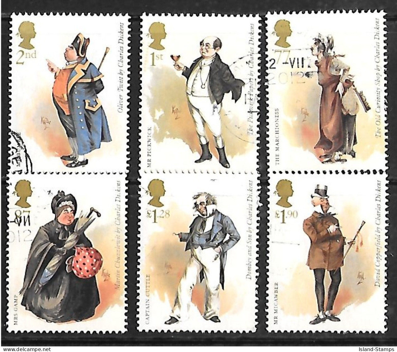 2012 Charles Dickens Used Set HRD2-C - Oblitérés