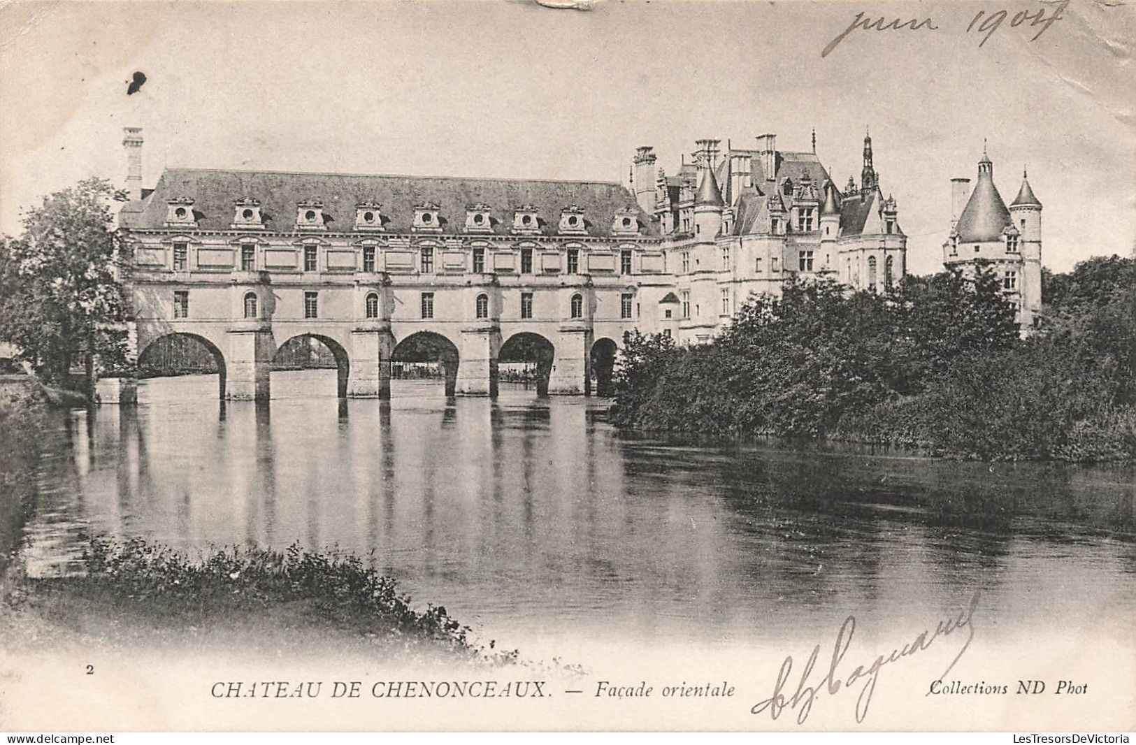 FRANCE - Chenonceaux - Château De Chenonceaux - Façade Orientale - Carte Postale Ancienne - Chenonceaux