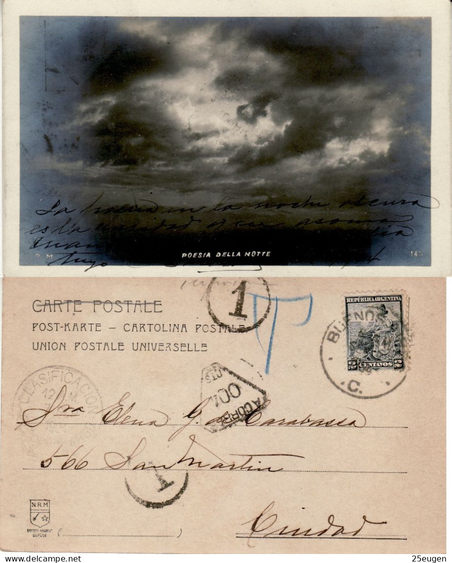 ARGENTINA 1904 POSTCARD SENT TO BUENOS AIRES - Cartas & Documentos