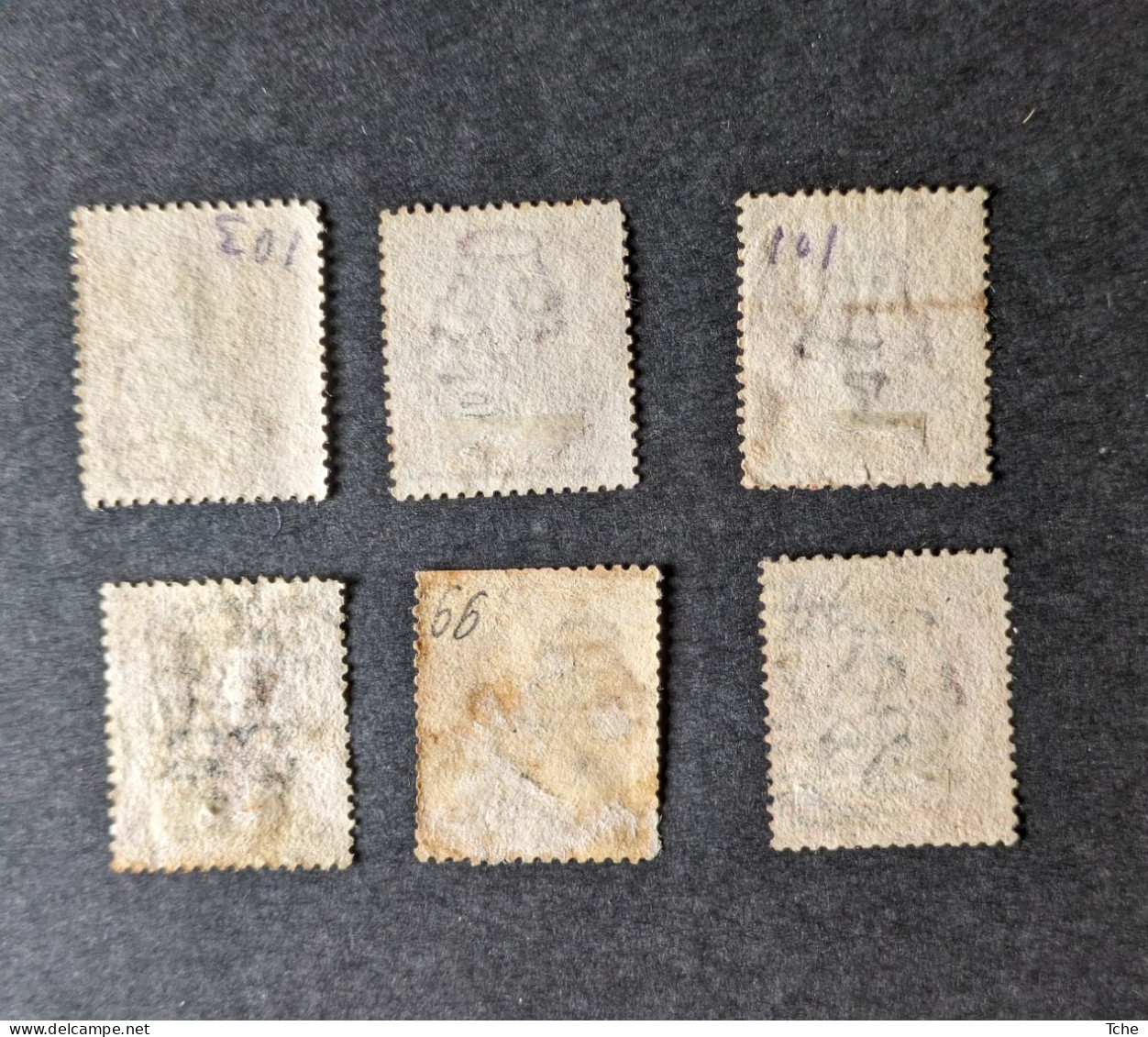 Grande Bretagne Oblitérés N YT 26 Pl 98,99,100,101,102,103 - Used Stamps