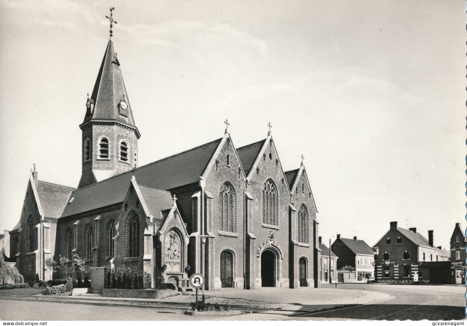 OOSTNIEUWKERKE   O.L.VROUW KERK    FOTOKAART  2 SCANS - Staden