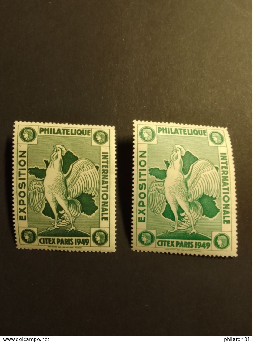 Expo N° 18 Vert Foncé Et Vert Clair Avec Gomme Sans Charnière - Philatelic Fairs