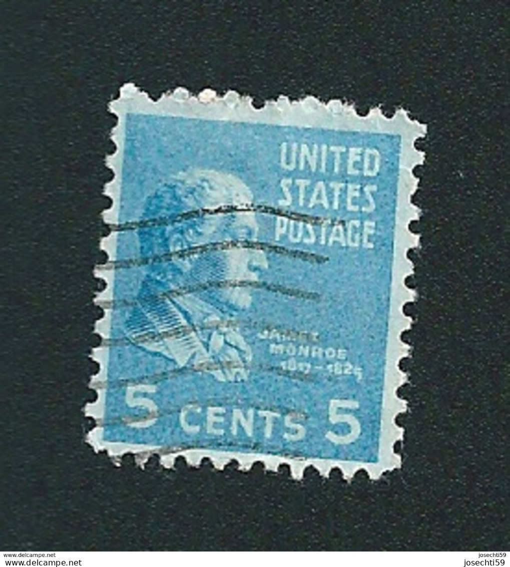 N° 375 MONROE James  Timbre Stamp Etats Unis Oblitéré 1938 USA - Oblitérés