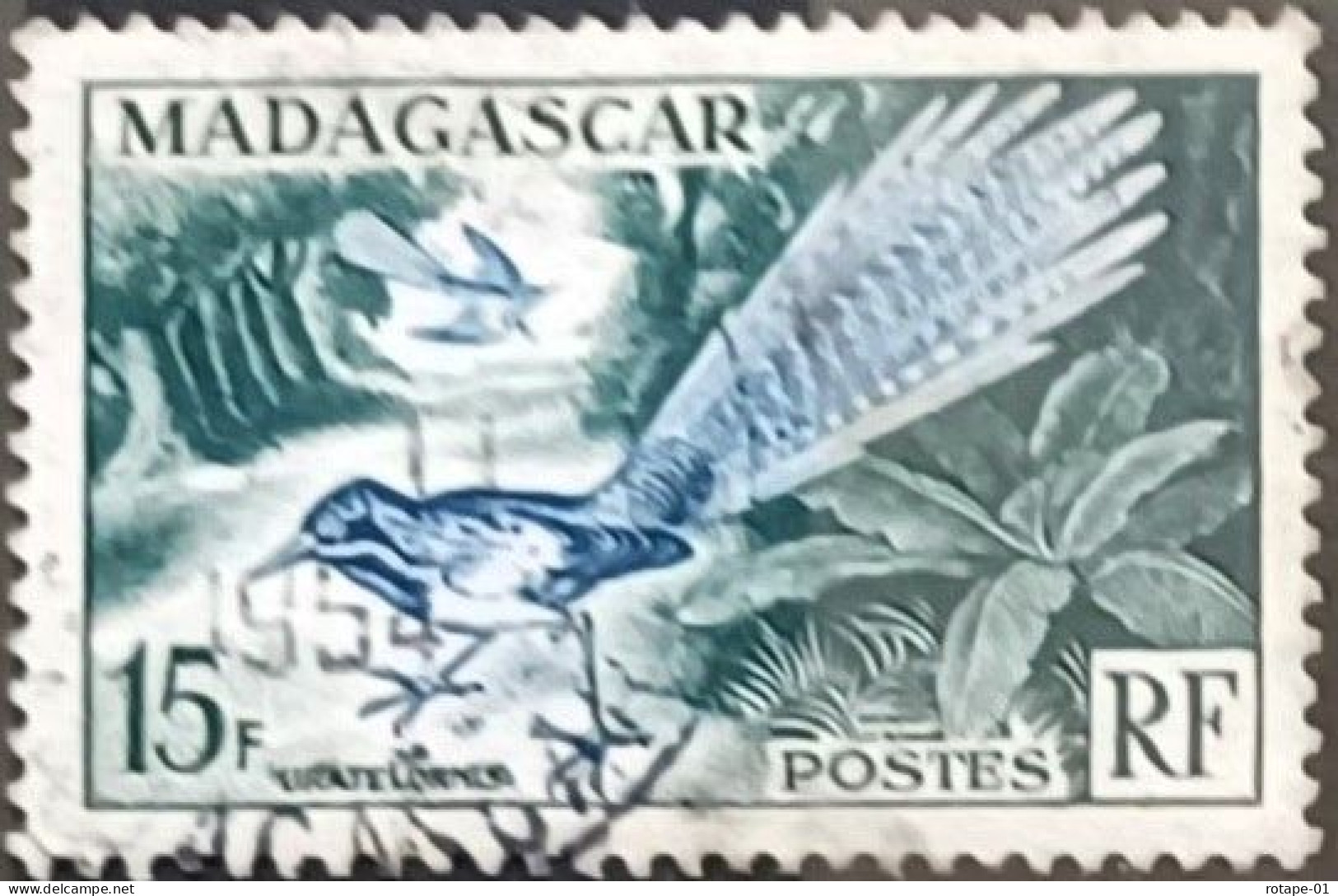 Madagascar  1954,  YT N°324  O,  Cote YT 0,75€ - Gebraucht