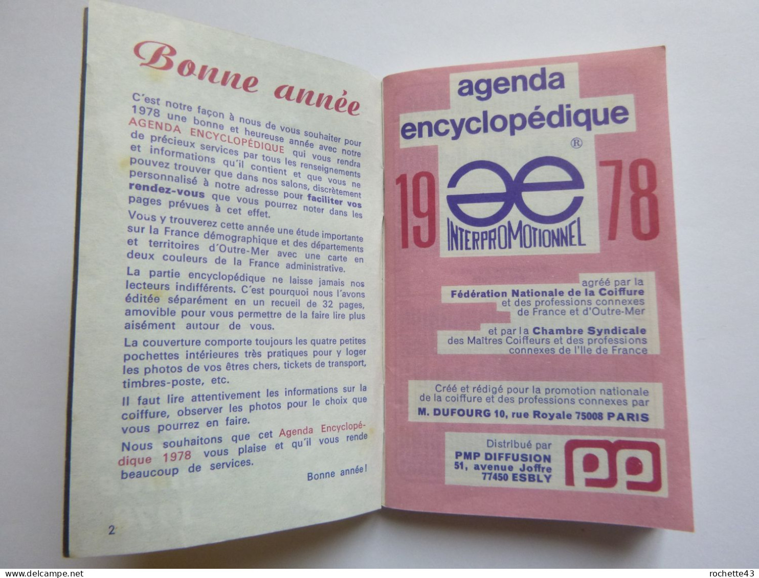 Agenda 1978 De La Fédération Nationale De La Coiffure - France - Petit Format : 1971-80