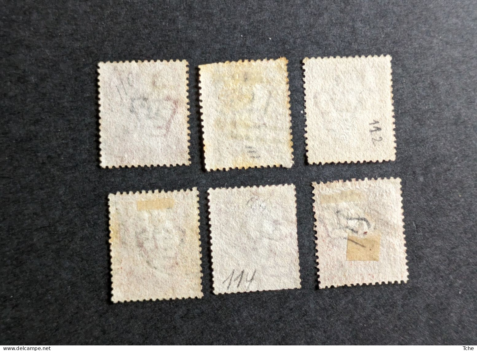 Grande Bretagne Oblitérés N YT 26 Pl 110,11,12,13,14,15 - Used Stamps
