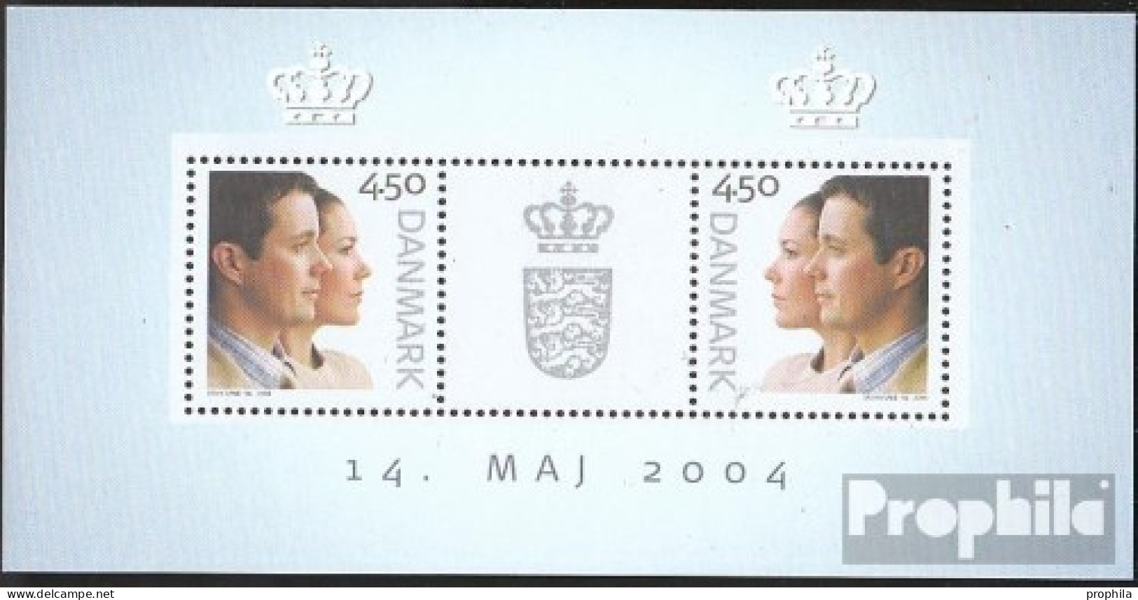 Dänemark Block23 (kompl.Ausg.) Postfrisch 2004 Hochzeit - Nuevos