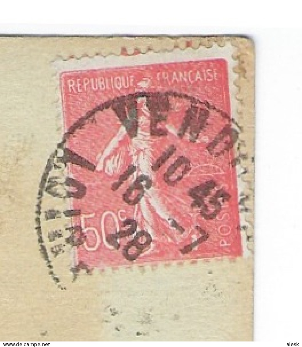 SEMEUSE N°199 Défaut Piquage Avec Voisin Vendôme 16 Juillet 1928 Pour Lunéville - CP Vendôme - Briefe U. Dokumente