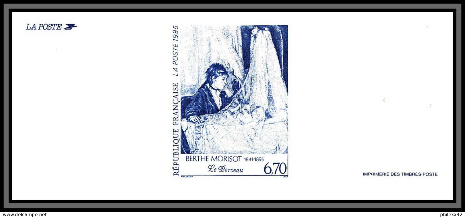 N°2972 Berthe Morisot Le Berceau Tableau (Painting) Impressionism Gravure France 1995 - Impresionismo