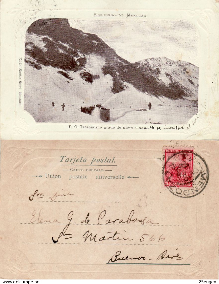 ARGENTINA 1903 POSTCARD SENT TO BUENOS AIRES - Lettres & Documents