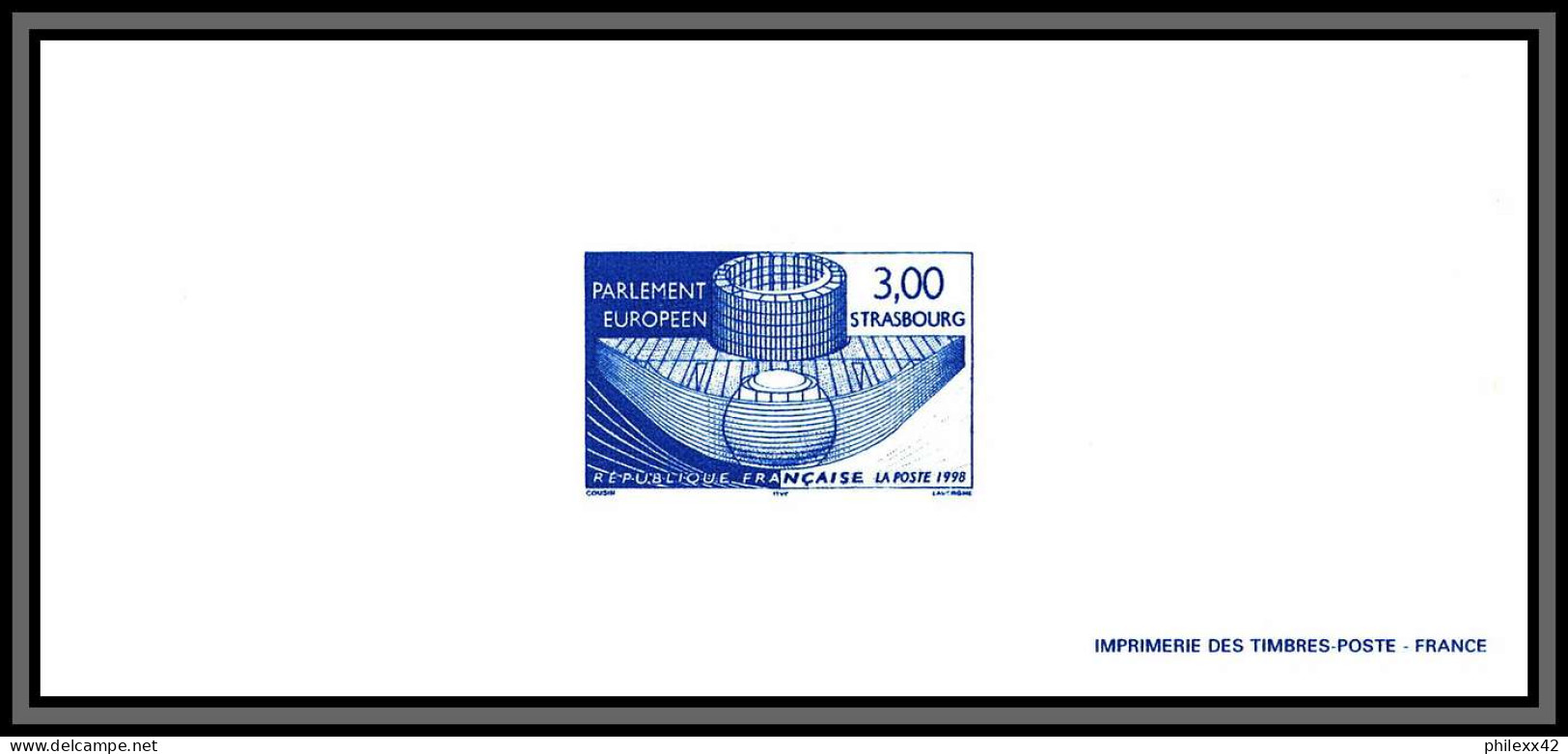 N°3206 Nouvel Hémicycle Du Parlement Européen Europa Gravure France 1998 - 1998