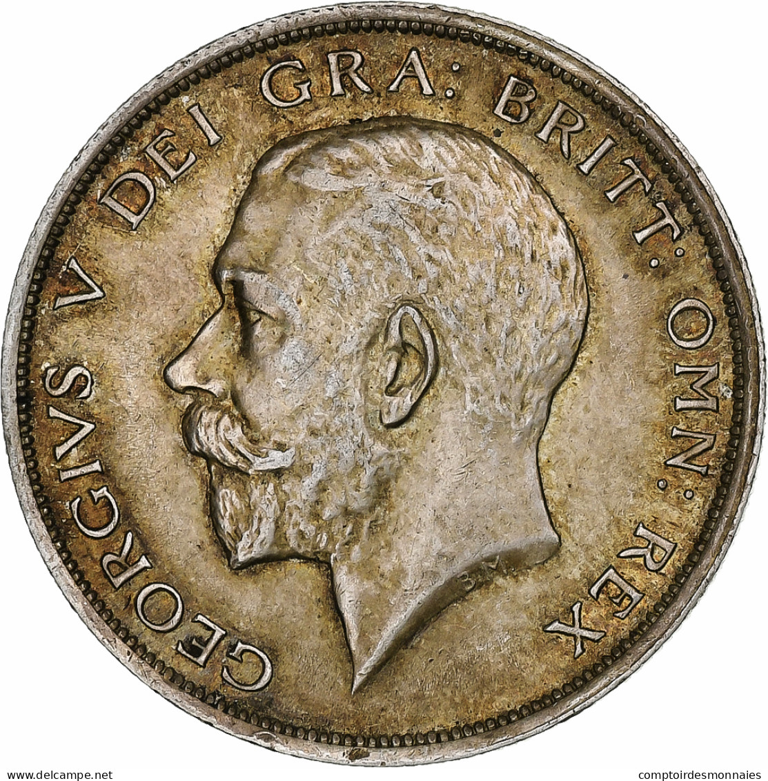 Monnaie, Grande-Bretagne, George V, 1/2 Crown, 1918, SUP, Argent, KM:818.1 - K. 1/2 Crown