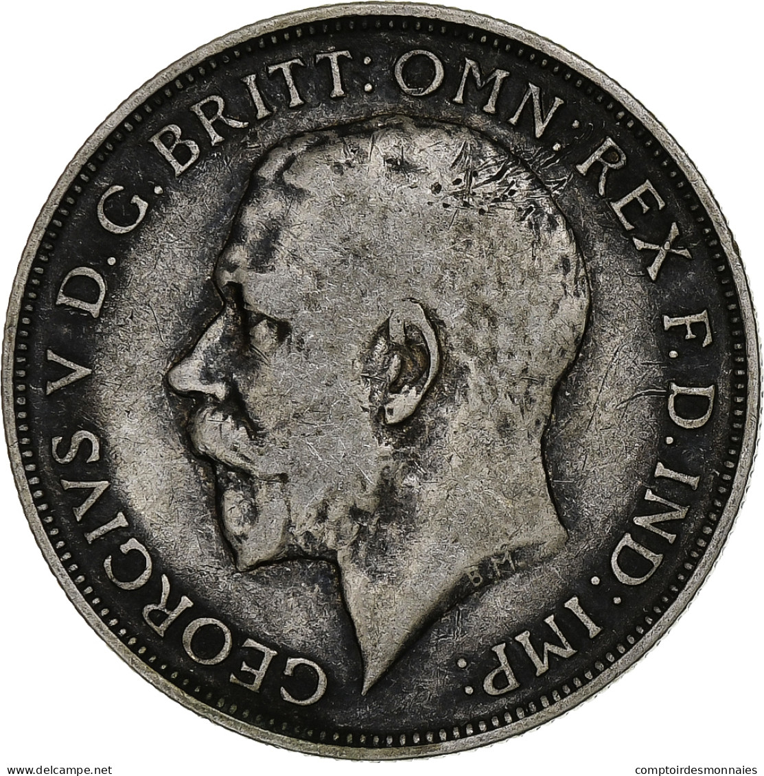 Monnaie, Grande-Bretagne, George V, Florin, 1917, TB+, Argent, KM:817 - J. 1 Florin / 2 Shillings