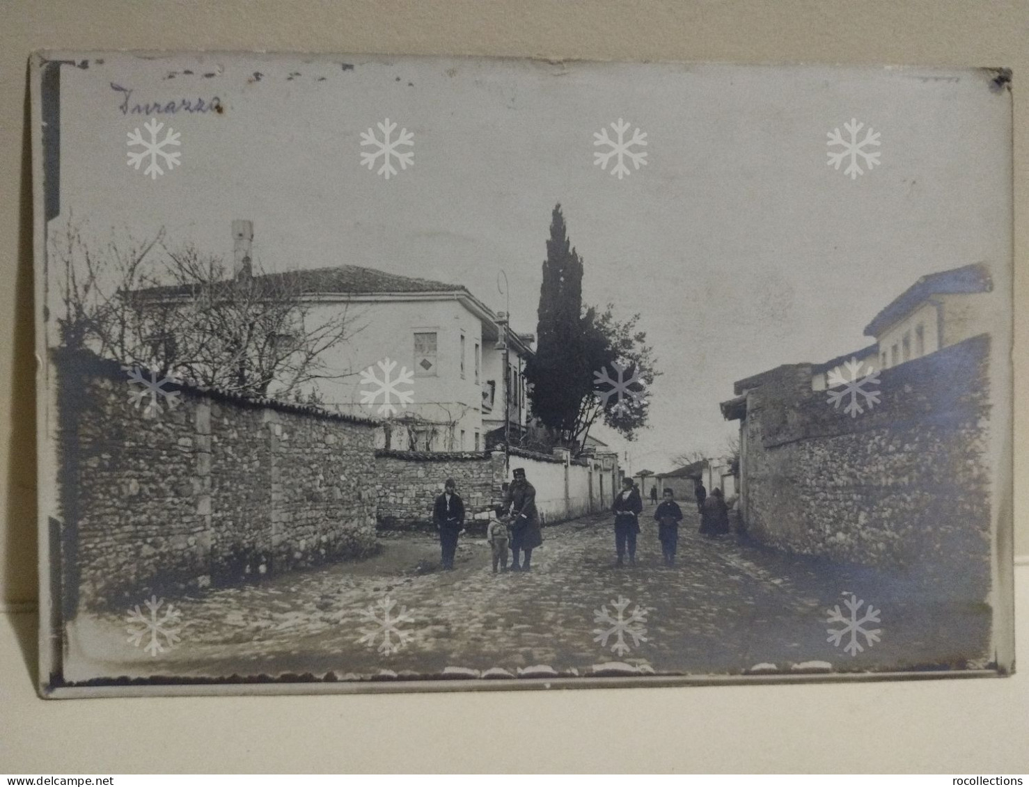 Albania Photo Durazzo Durres. Street Scene With Military - Albanie