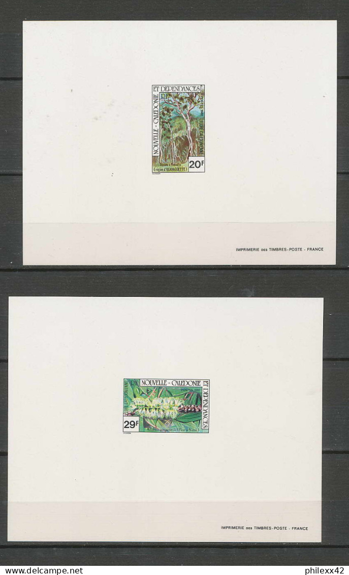 Nouvelle Calédonie épreuve De Luxe / Deluxe Proof N° 457/458 Flore Calédonienne Fleurs (plants - Flowers) Arbre Tree - Non Dentelés, épreuves & Variétés