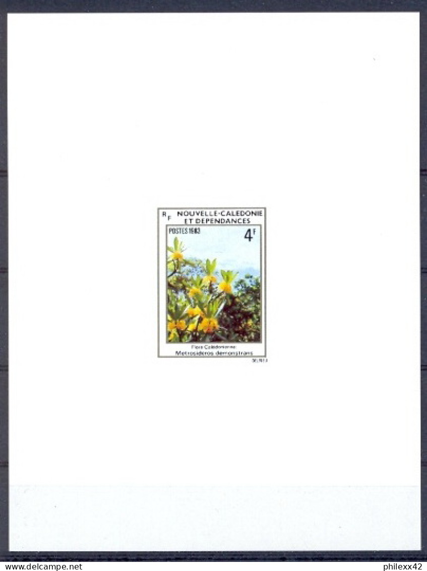 Nouvelle Calédonie épreuve De Luxe / Deluxe Proof N° 469/471 Flore Calédonienne Fleurs (plants - Flowers) - Sin Dentar, Pruebas De Impresión Y Variedades