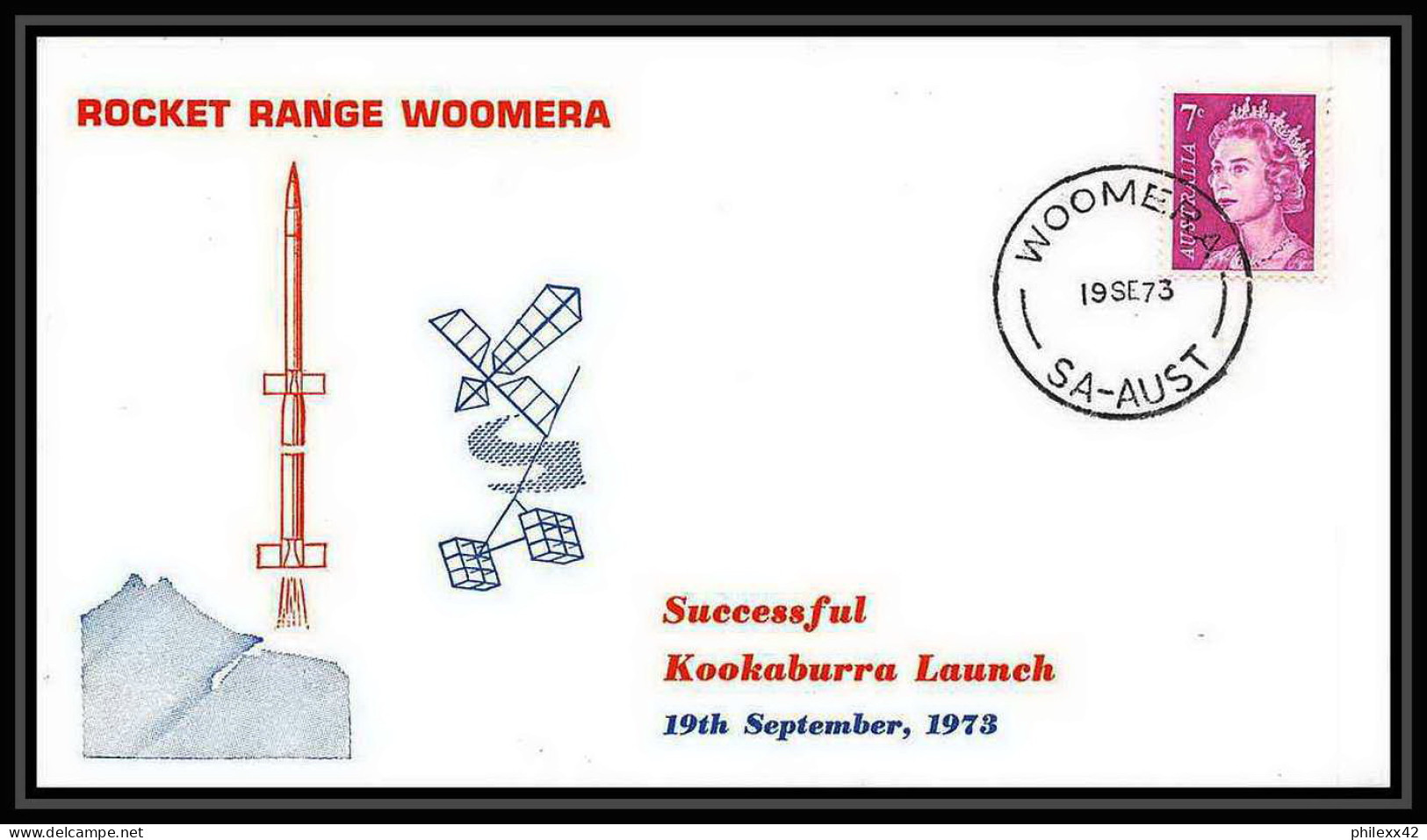 7030/ Espace (space Raumfahrt) Lettre (cover Briefe) 19/9/1973 Rocket Range Woomera Australie (australia) - Océanie