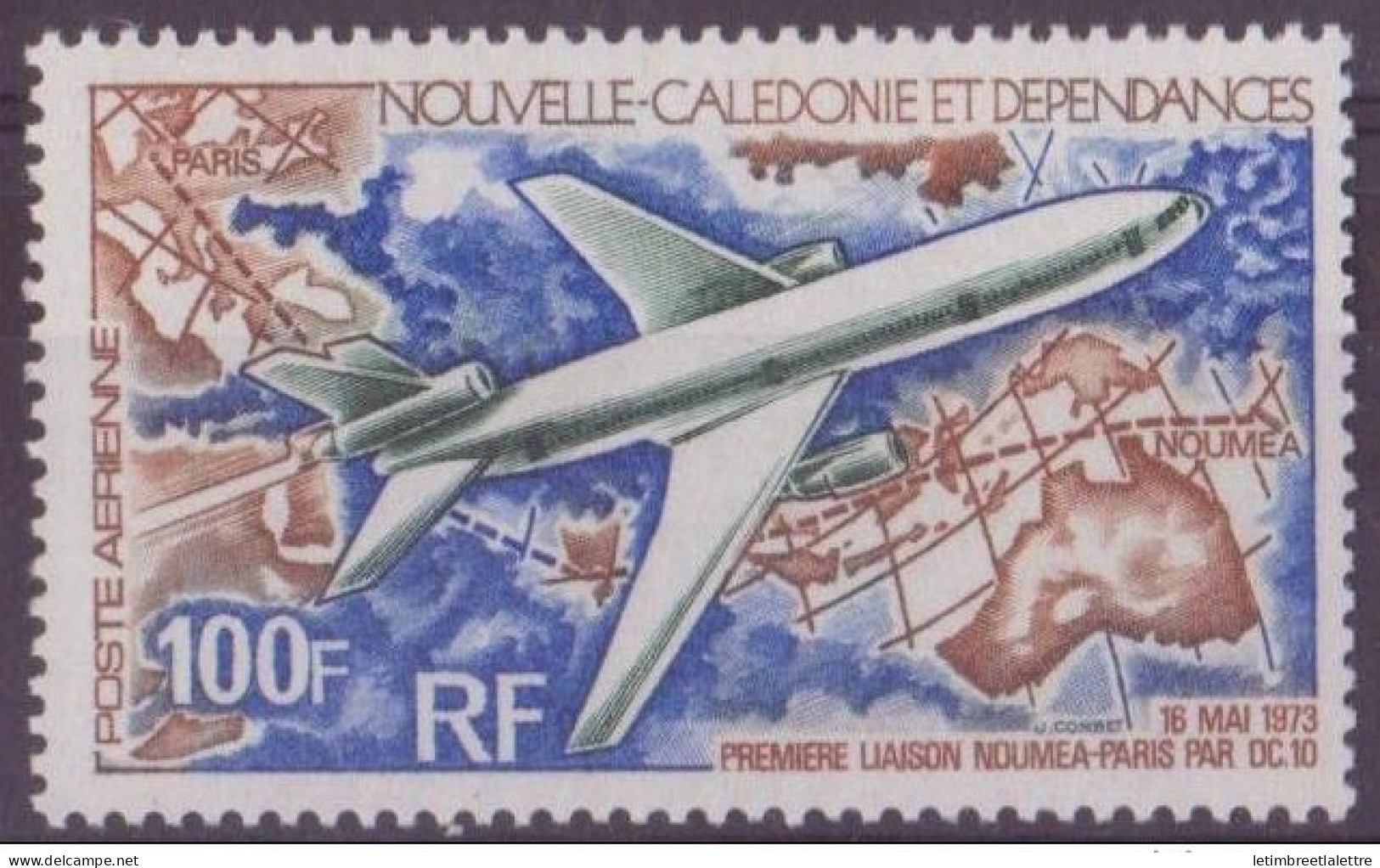 Nouvelle Calédonie - Poste Aérienne - YT N° 144 ** - Neuf Sans Charnière - 1973 - Neufs
