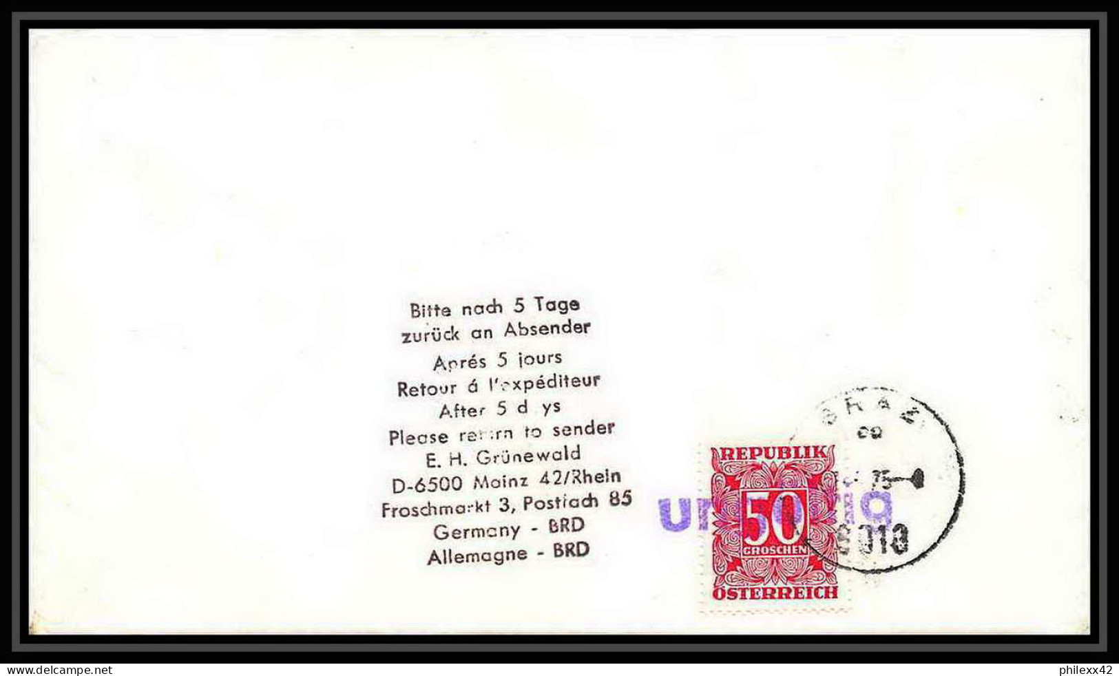 7738/ Espace (space) Lettre (cover) Signé (signed Autograph) 15/7/1975 Launch APOLLO Soyuz (soyouz Sojus) Seychelles - Afrika