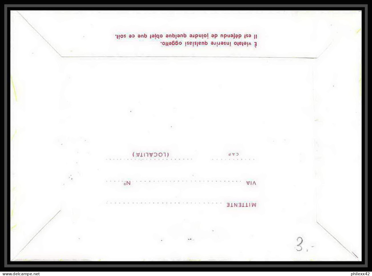 7886/ Espace (space Raumfahrt) Entier Postal Aerogramme (Stamped Stationery) 26/8/1977 Satellite Sirio Italie (italy) - Afrique