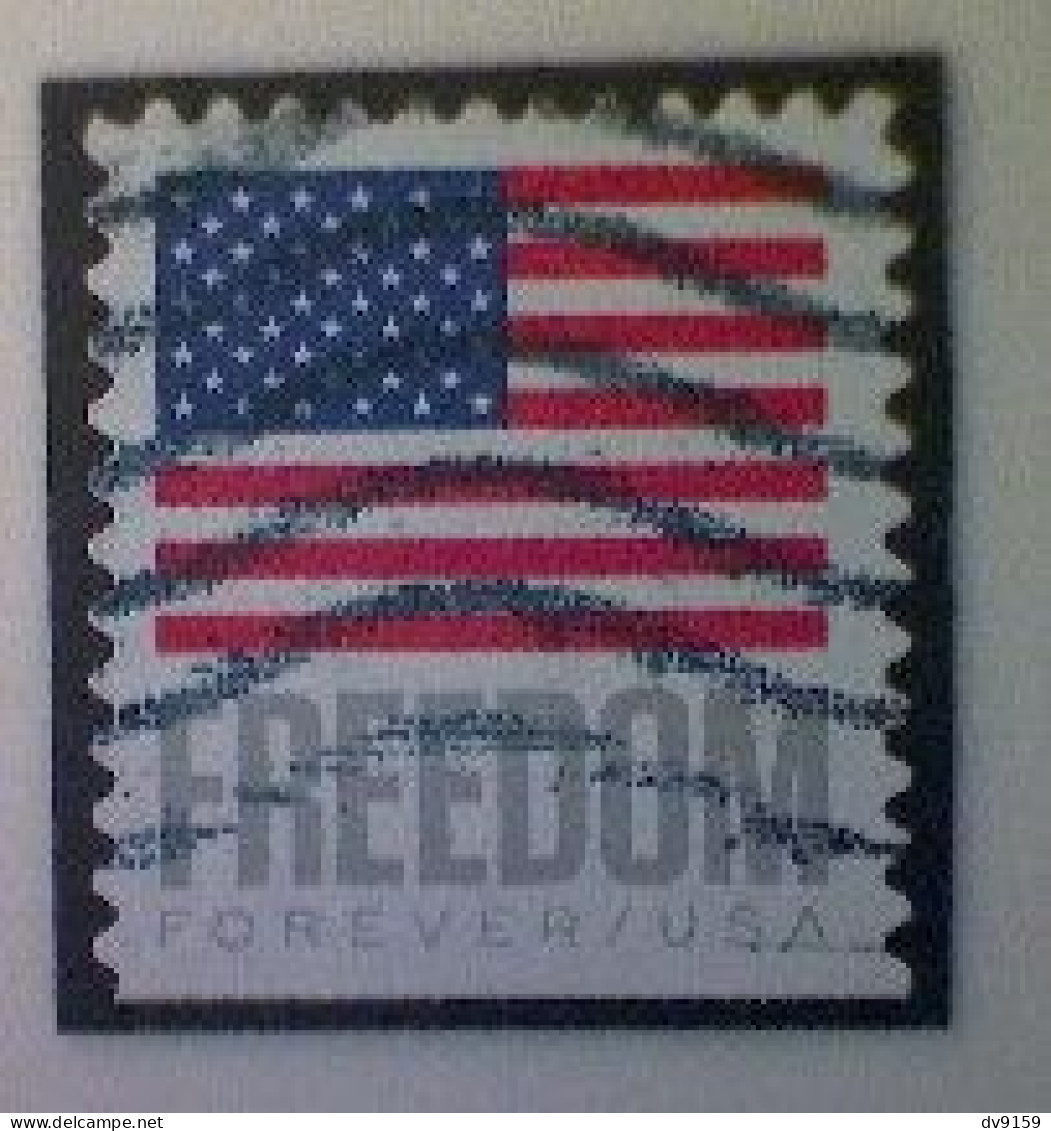 United States, Scott #5790, Used(o) Booklet, 2023, Flag Definitive: Freedom Flag, (63¢) Forever - Usati