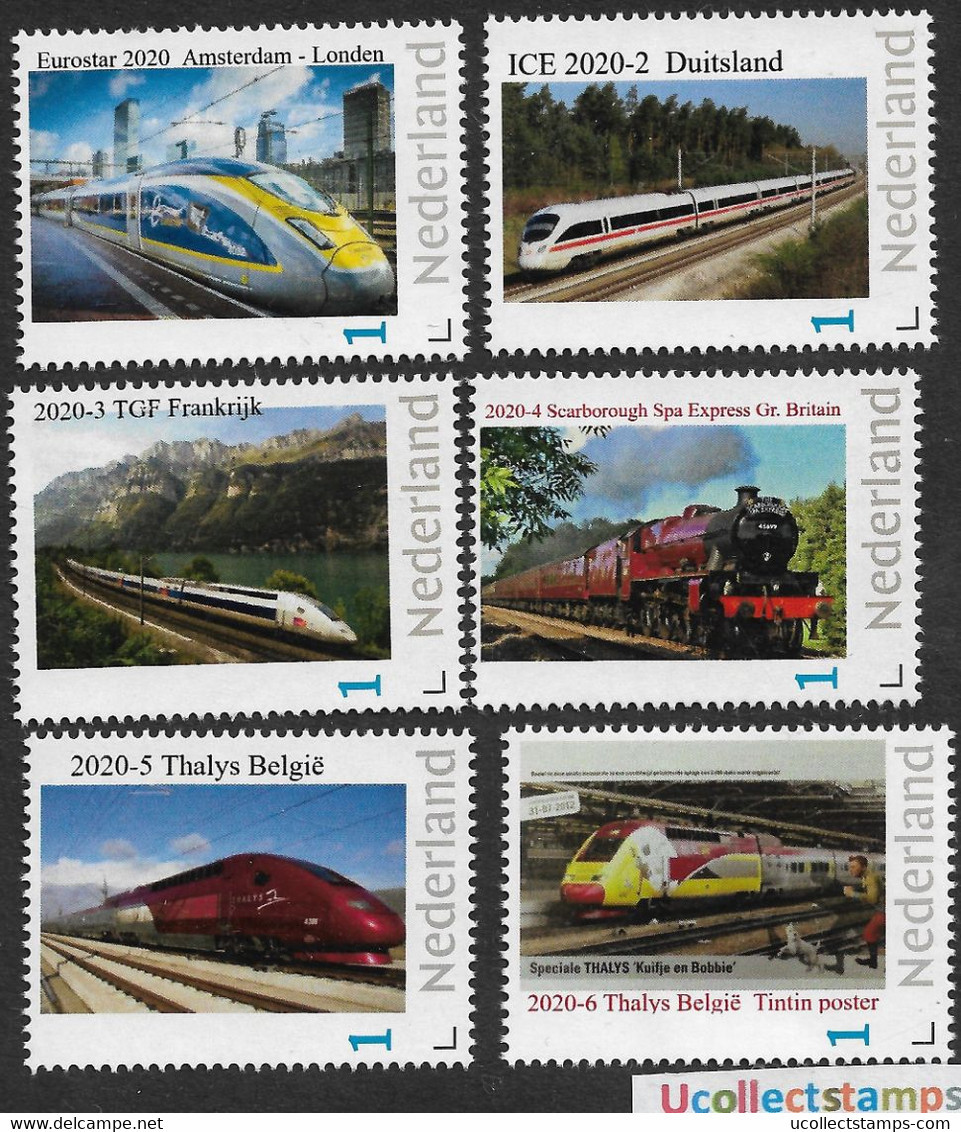 Nederland 2020 Treinen Zug Train      Set   Postfris/mnh/sans Charniere - Ohne Zuordnung