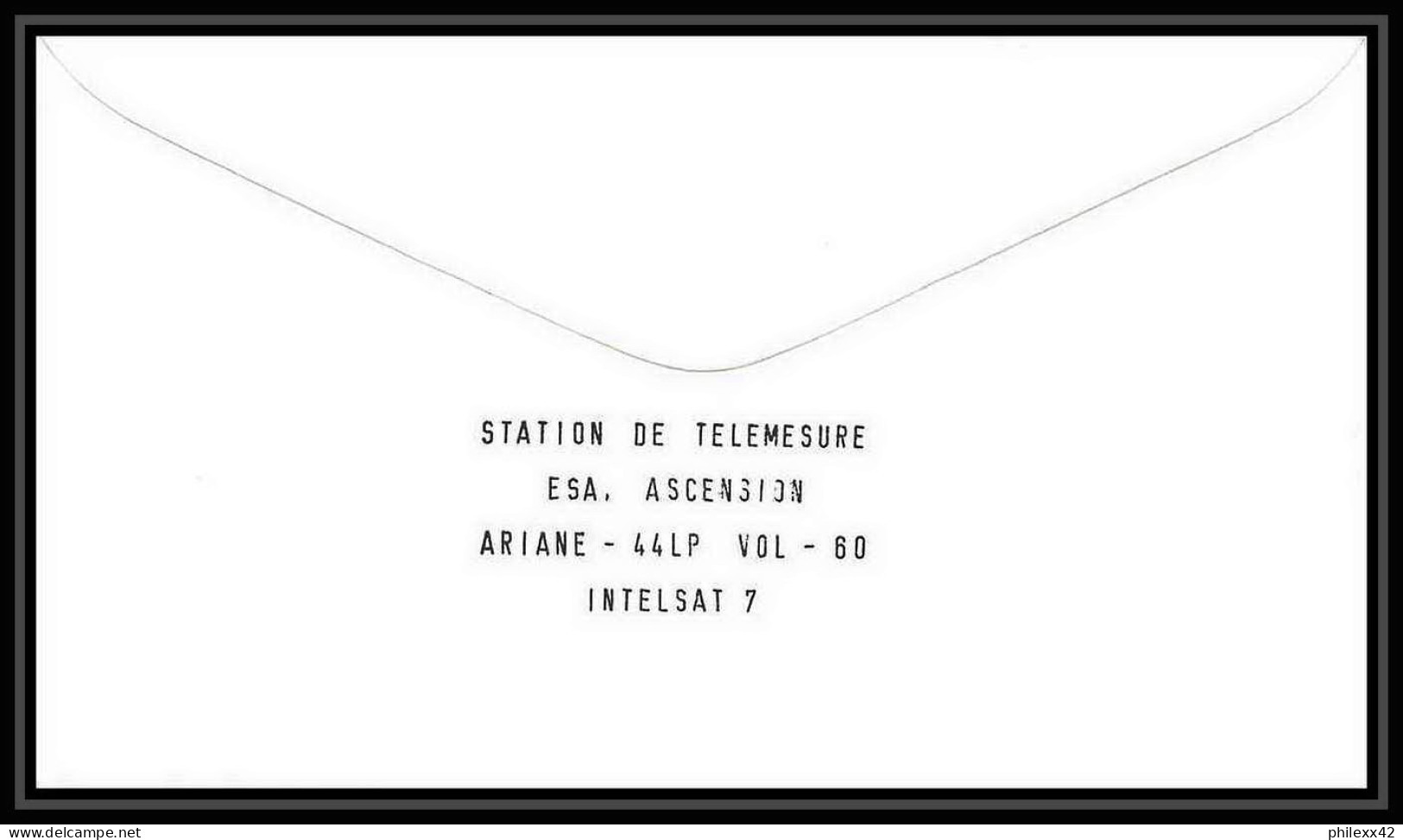 10773/ Espace (space) Lettre (cover) Signé (signed Autograph) 22/10/1993 Ariane Station Ascension Island - Africa