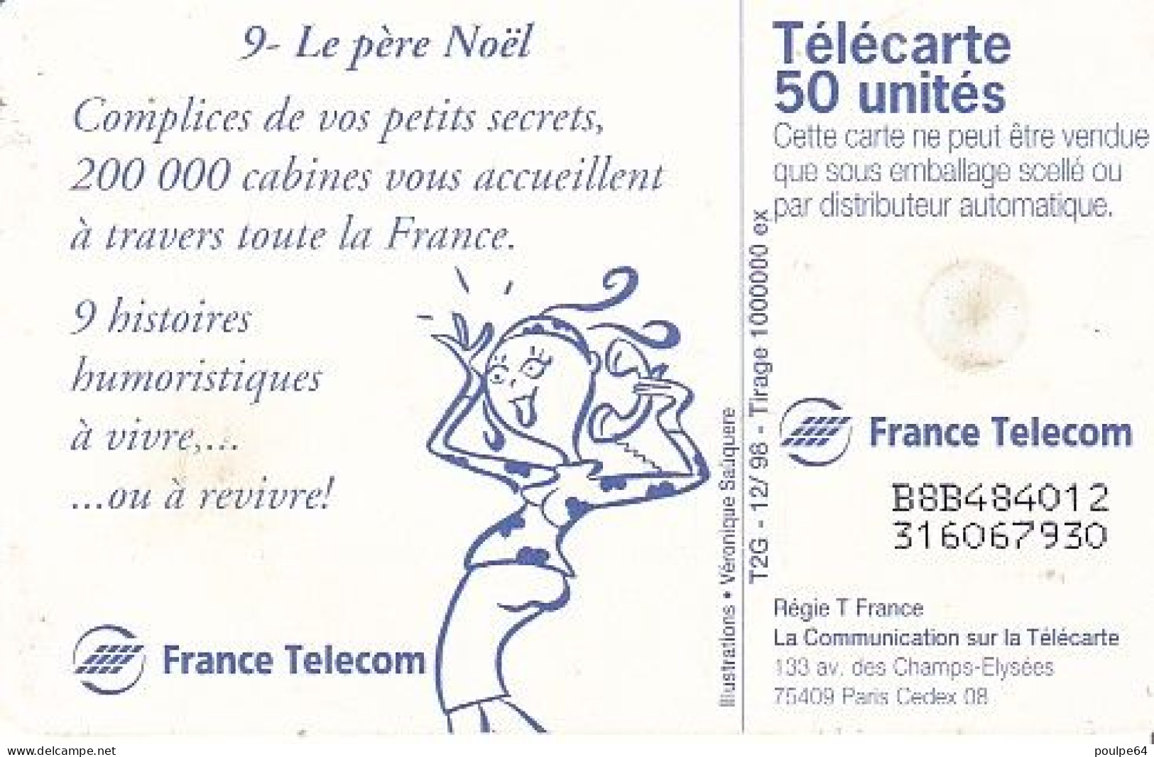 F940  12/1998 - BD - LE PÈRE NOËL - 50 GEM2 - 1998